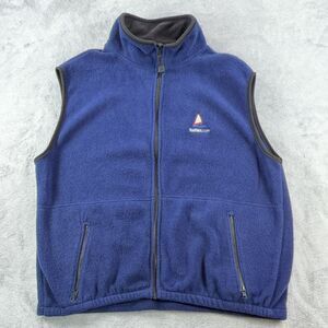Timberline SailNet.com Embroidered Fleece Vest Men's L Full Zip Blue